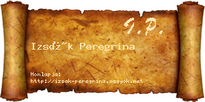 Izsák Peregrina névjegykártya